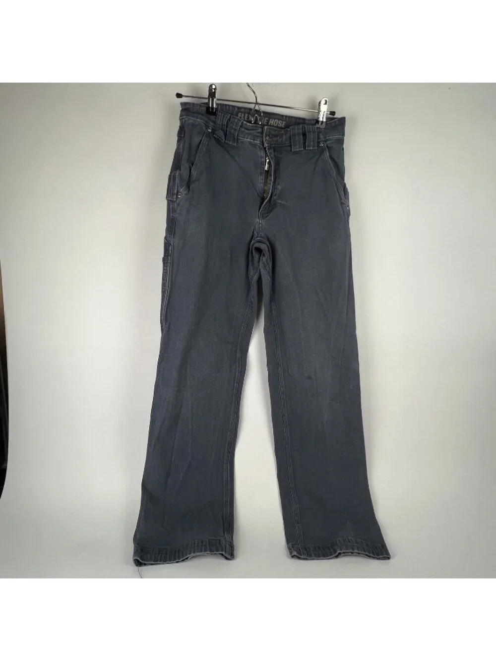 Duluth Trading Co Flex Fire Hose Pants Mens 30x32 Steel Straight Leg - Picture 1 of 9